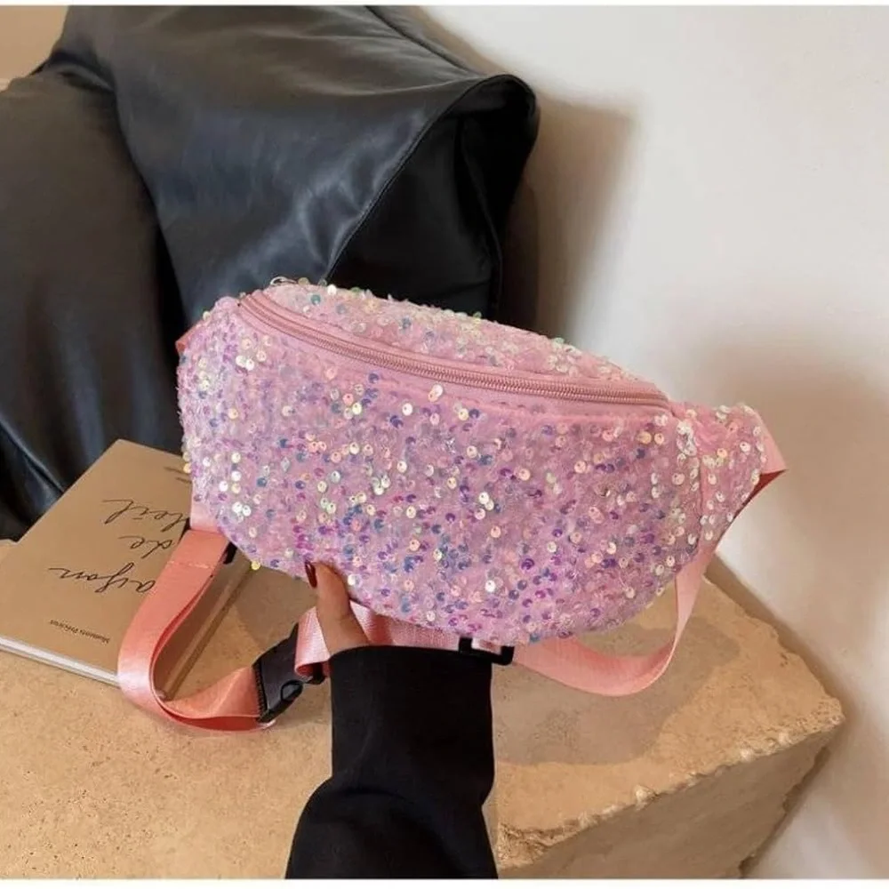 Pink Sequins Side Bag - Picture 3 of 7